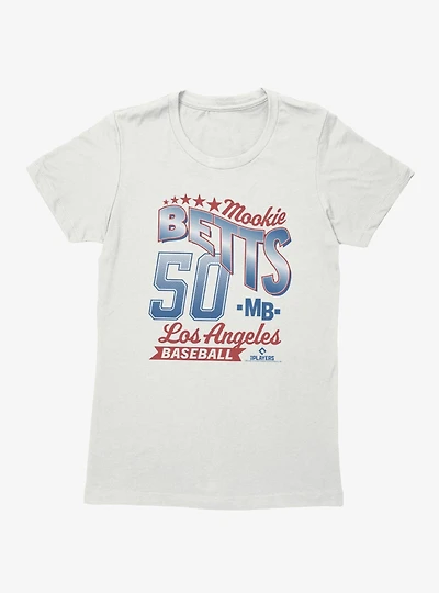 MLB Mookie Betts 50 LA Baseball Womens T-Shirt