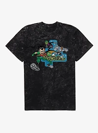 Teen Titans Triple Threat Mineral Wash T-Shirt