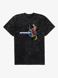Teen Titans Speed Ace Archer Mineral Wash T-Shirt