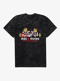 Teen Titans Mas & Menos Dangerous Duo Mineral Wash T-Shirt