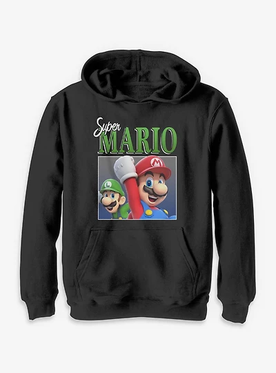 Nintendo Super Mario Luigi & Cheer Youth Hoodie