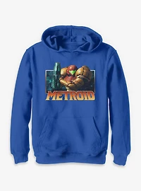 Nintendo Metroid Samus Badge Youth Hoodie