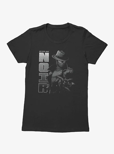 Marvel Spider-Man Noir Dramatic Collage Womens T-Shirt