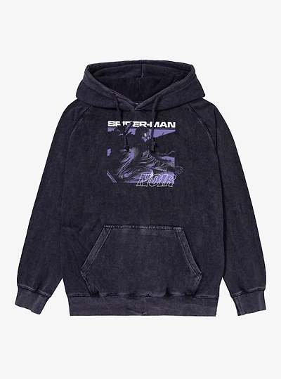 Marvel Spider-Man Noir Crouching Mineral Wash Hoodie