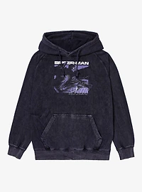 Marvel Spider-Man Noir Crouching Mineral Wash Hoodie
