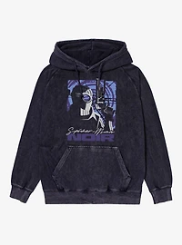 Marvel Spider-Man Noir Sense The Warp Mineral Wash Hoodie