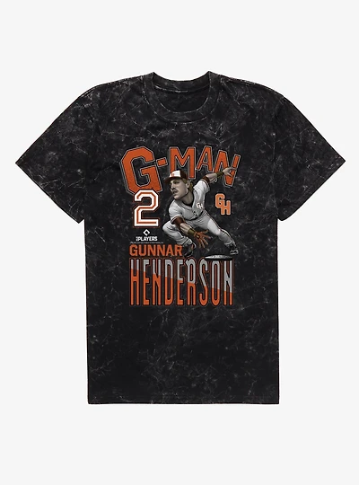MLB Gunnar Henderson G-Man Dashing Mineral Wash T-Shirt