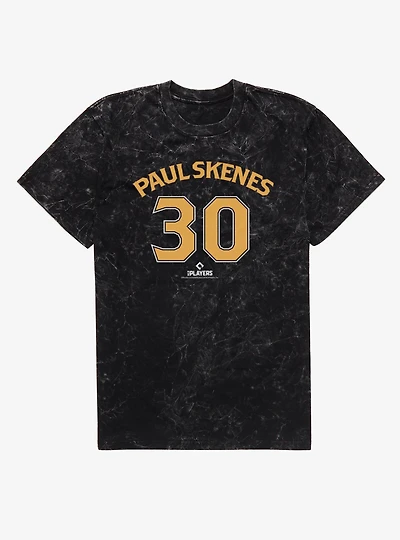 MLB Paul Skenes Number 30 Mineral Wash T-Shirt