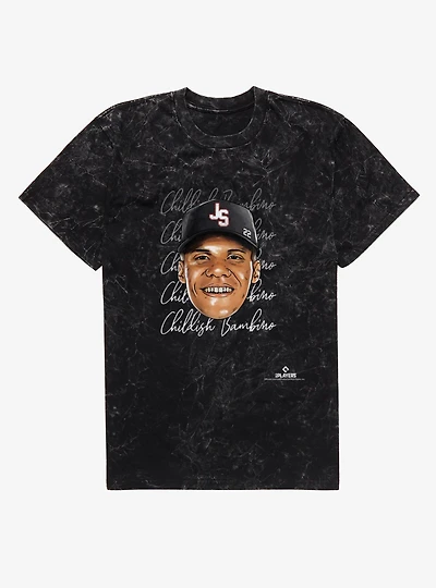 MLB Juan Soto Childish Bambino Signature Face Mineral Wash T-Shirt