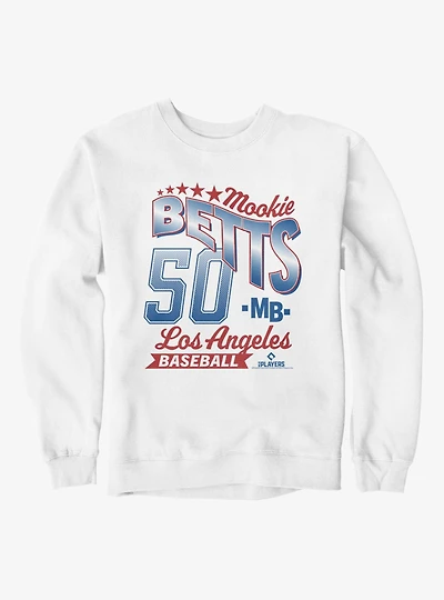 MLB Mookie Betts 50 LA Baseball Sweatshirt