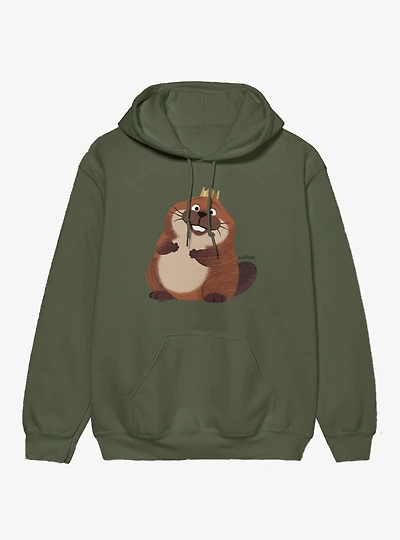 Disney Pixar Hoppers Happy King George Beaver Hoodie