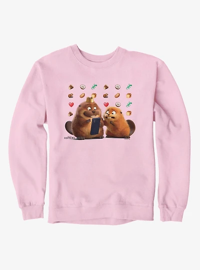 Disney Pixar Hoppers Mabel King George Emoji Splash Sweatshirt