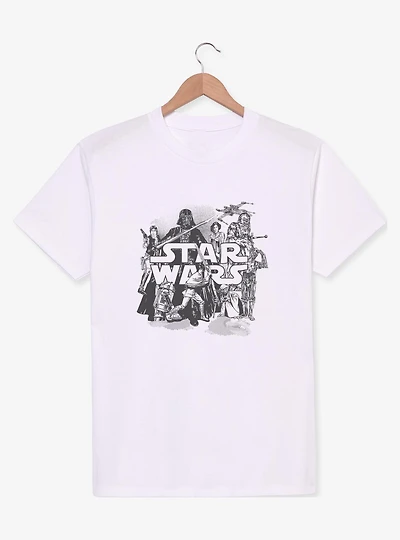 Star Wars Character Collage Sketch T-Shirt