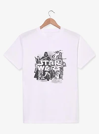 Star Wars Character Collage Sketch T-Shirt