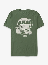 Disney Mickey Mouse & Minnie Welcome To Maui Garment-Dyed T-Shirt