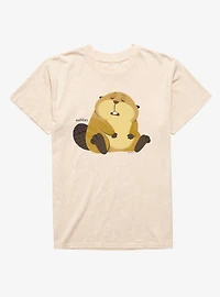 Disney Pixar Hoppers Sleepy Loaf Beaver Mineral Wash T-Shirt