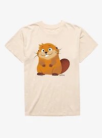 Disney Pixar Hoppers Smiling Mabel Beaver Mineral Wash T-Shirt