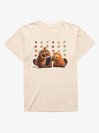 Disney Pixar Hoppers Mabel King George Emoji Splash Mineral Wash T-Shirt