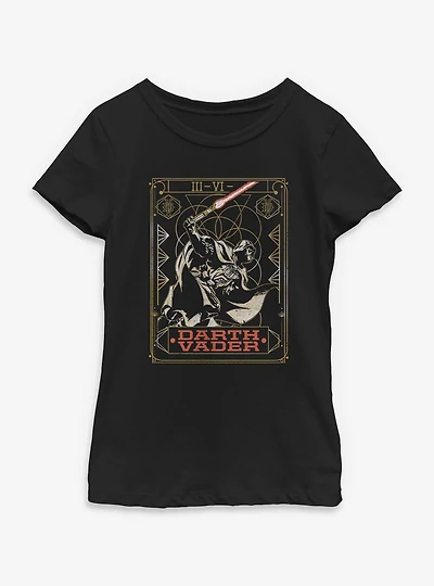 Star Wars Darth Vader Stance Tarot Youth Girls T-Shirt