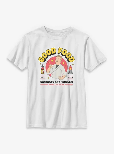 King Of The Hill Good Food Can Solve Any Problem Robata Chane Youth T-Shirt