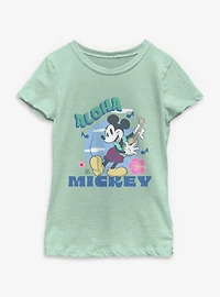 Disney Mickey Mouse Aloha Ukelele Youth Girls T-Shirt