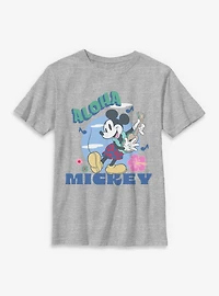Disney Mickey Mouse Aloha Ukelele Youth T-Shirt