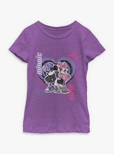 Disney Mickey Mouse & Daisy Duck Y2K Girlies Youth Girls T-Shirt