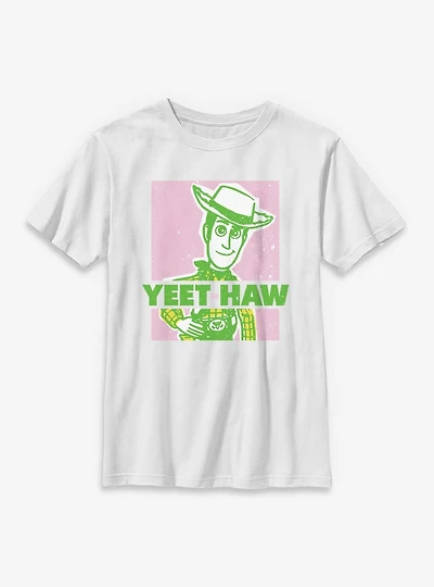 Disney  Pixar Toy Story Woody Yee Haw Cowboy Youth T-Shirt