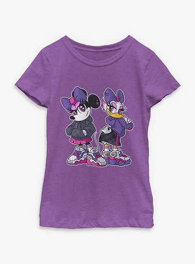 Disney Minnie Mouse & Daisy Duck Y2K Pose Youth Girls T-Shirt
