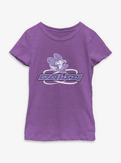 Disney Daisy Duck Cyber Logo Youth Girls T-Shirt