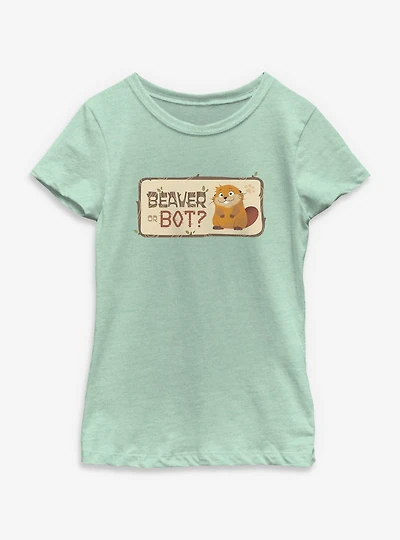Disney Pixar Hoppers Beaver Or Bot Youth Girls T-Shirt
