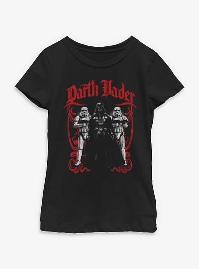 Star Wars Red Darth Vader Empire Youth Girls T-Shirt