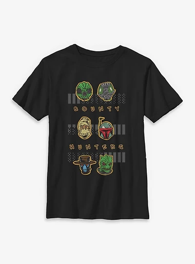 Star Wars Bounty Hunters Heads Youth T-Shirt