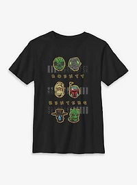 Star Wars Bounty Hunters Heads Youth T-Shirt