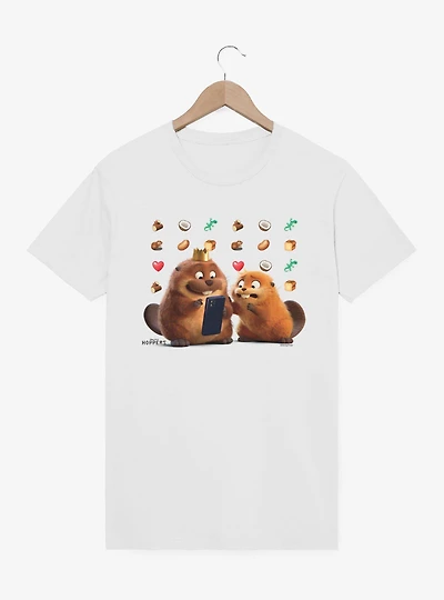 Disney Pixar Hoppers Mabel King George Emoji Splash T-Shirt