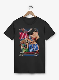 WWE John Cena Hustle Loyalty Respect Collage T-Shirt