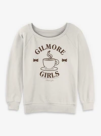 Gilmore Girls Coffee Dragonfly Womens Slouchy Sweatshirt
