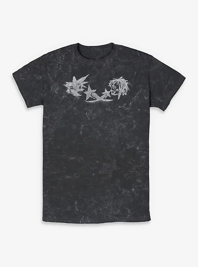 Disney Kingdom Hearts Cave Scribbles Mineral Wash T-Shirt