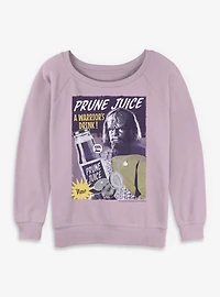 Star Trek Worf Prune Juice Womens Slouchy Sweatshirt