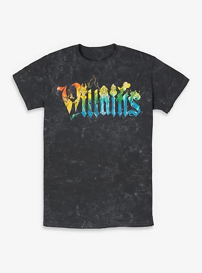 Disney Villains Rainbows Mineral Wash T-Shirt