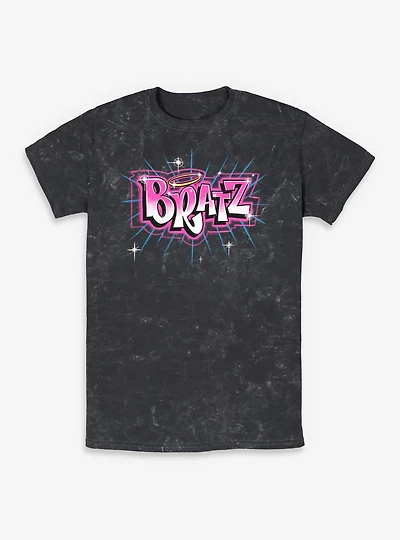 Bratz Logo Spray Paint Mineral Wash T-Shirt