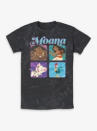 Disney Moana Boxed Up Characters Mineral Wash T-Shirt