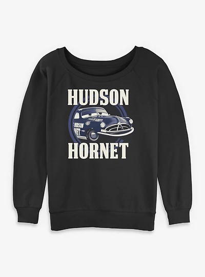 Disney Pixar Cars Hudson Hornet Womens Slouchy Sweatshirt