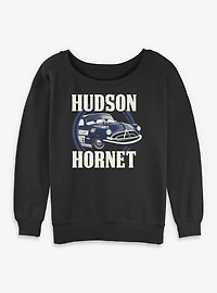 Disney Pixar Cars Hudson Hornet Womens Slouchy Sweatshirt