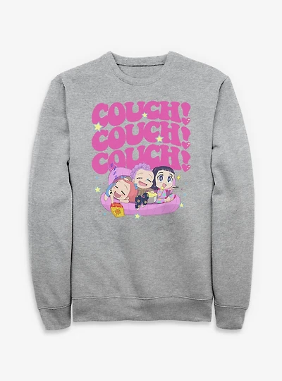 KPop Demon Hunters HUNTR/X Chibi Couch Snacking Sweatshirt