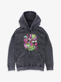 Invader ZIM I Love Doom Gir Mineral Wash Hoodie