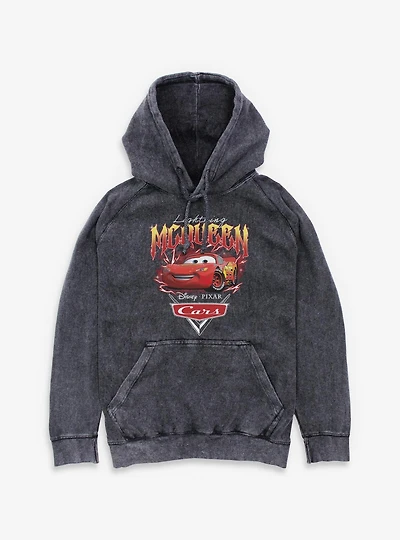Disney Pixar Cars Lightning McQueen Electric Mineral Wash Hoodie
