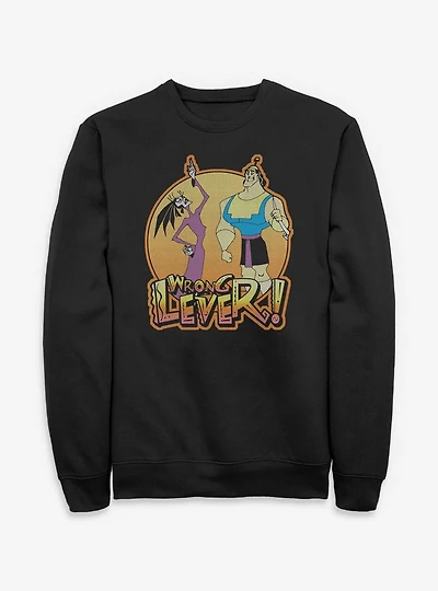 Disney The Emperor's New Groove Yzma and Kronk Wrong Lever Sweatshirt