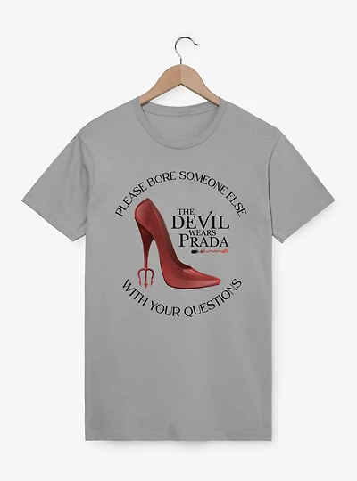 The Devil Wears Prada Boring Questions Red Shoe T-Shirt