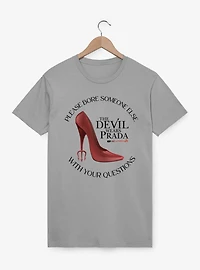The Devil Wears Prada Boring Questions Red Shoe T-Shirt